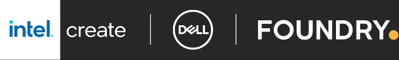 Intel Create, Dell, and Foundry logos